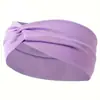 Diadema Ancha Nudada para Mujer Elástica Transpirable Antideslizante Deportiva Yoga Turbante Banda para el Cabello