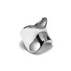 Moda estilo europeo y americano estilo ins anillo de acero de titanio irregular de alta gama para damas temperamento de lujo ligero joyería con forma al por mayor
