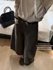 Colección de otoño de Suxinlan/YOUMO: Jeans de nueve puntos tipo globo, holgados, de estilo vintage y favorecedores 72678, vienen con cinturón