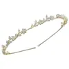 Delicado arco de cabelo para volume alto na coroa, tiara requintada e elegante com strass e detalhes metálicos, novo modelo 2026 com um toque de luxo