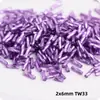 Cuentas Tubulares Espirales Plateadas de 2x6 mm Tubo Retorcido de 3/8 de Pulgada Accesorios para Joyería DIY Materiales para Bordado de Vestidos de Novia