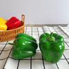 Frutas y Verduras Simuladas 90 Verde Rojo Amarillo Verdura Pimiento Estilo Pastoral Decoraciones Hechas a Mano Adornos Artesanales Modelo de Fotografía