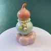 Artículo popular: Adorno de calabaza pequeña de cerámica giratoria de cristal, ideal para mesas de té, salas de estar o como decoración creativa para coche.; perfecto como regalo