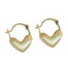 Vintage Francés Cepillado Amor Hebilla de Oreja Mujer Simple Estilo Frío Diseño Nicho de Alta Gama Aretes de Tuerca para Oreja Oreja Trendy