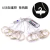 Luz de Cortina String com Controle Remoto USB Amazon 3* 3m Fio de Cobre Luzes de Cortina Decoração de Feriado de Natal Luzes de Cortina Controle Remoto USB
