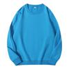 Suéter de felpa de cuello redondo de color sólido de primavera y otoño de 260 gramos, suéter de manga larga con estampado para hombres y mujeres, venta al por mayor