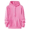 Sudadera Casual con Capucha de Color Sólido para Hombre con Cuello Solapa, de Felpa, Manga Larga, Tendencia Casual, En Stock, Primavera, Otoño, Invierno 2026