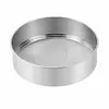 Colador Redondo de Acero Inoxidable para Harina 40 Mallas 60 Mallas Filtro Fino Casero para Hornear Colador de Mano Colador para Filtrar Harina