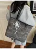 2025 Nova Moda Verão Estilo Coreano Bolsa de Mão Grande Capacidade Bolsa Tote de Ombro Feminina Bolsa para Trabalho e Dia a Dia