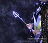 Capa de lentejuelas con luces LED para concursos de belleza, bares, floristerías, escenarios de karaoke, capa con cuello alto, disfraces de Halloween, desfiles de moda.