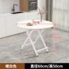 Mesa de Comedor Cuadrada Pequeña Plegable Simple Aprendizaje en Casa Casa de Alquiler Dormitorio Apartamento Pequeño Comedor Portátil Mesa Redonda