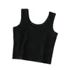 Atacado Verão Novo Colete de Alça Feminino Slim Fit Estudante Esportivo Slim Fit Curto Moldado Ombro a Ombro