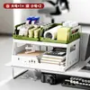 Estoque de Fábrica Prateleira de Armazenamento Multicamadas Dobrável para Mesa Empilhável Estação de Trabalho de Escritório Cesta de Armazenamento para Organização de Arquivos Atacado