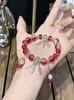 Pulseira de Miçangas Borboleta de Cristal para Mulheres 2025 Novo Modelo Luxo Leve Nicho Exquisite Pulseira Joia de Alto Valor para Festa de Estudantes