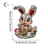 Chaveiro de dia dos namorados transfronteiriço coelho gato animal desenho animado chaveiro pingente acrílico mochila ornamentos pendurados