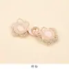 Botón Hecho a Mano de Flor de Rosa de Cristal con Estilo Chino Tradicional, Adecuado para Accesorios de Decoración de Chaleco Qipao Modificado y Hanfu, Disponible en Múltiples Colores