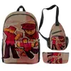 Produto de Jogo Transfronteiriço 3D Novo Conjunto de Três Peças Mochila, Bolsa de Ombro, Estojo Forsaken Gubby