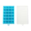 15 grade 24 grade bandeja de gelo de silicone com tampa quadrado cubo de gelo molde silicone ice cube box Ice Box gadget de cozinha