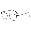 Gafas para miopía para estudiantes avanzados con montura metálica plana estilo europeo y americano que cambian de color con la luz, de moda ojo de gato transfronterizas y con filtro de luz azul