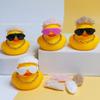 Accesorios de Patito Amarillo para Vecindario Transfronterizo, Linli No. Juguete de Decoración DIY de Pelo de Pato 8 Piezas, Regalo Hecho a Mano de Té con Leche de Limón