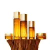 Set de Botella de Vidrio Cuadrada Personalizable con Tapa de Patrón de Agua 120ml Esencia Emulsión de Agua Crema Botella Dispensadora de Vidrio para Cuidado de la Piel