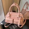 Bolso de Mujer Textil Estilo Coreano Elegante Bolso de Mano Boston Nuevo Bolso de Hombro Moderno Combinable Simple Trendy Bolso Cruzado