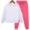 Outono 2025 Algodão Esportivo Pequeno Médio Grande Crianças Meninos Meninas Esportivo Jardim de Infância Conjunto de Duas Peças com Calça com Punho em Estoque Tendência