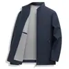 Chaqueta de Alta Calidad M-7XL Nueva para Primavera y Otoño, Estilo Casual de Negocios para Hombre, Chaqueta con Cuello mao sin Planchar, Ropa de Abrigo para Hombre de Tallas Grandes