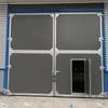 Puerta corredera industrial eléctrica manual de fábrica, panel sándwich de acero de color, taller de fábrica, almacén, puerta corredera industrial