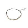 Pulseira de Casal Prata Quebrada Pérola Barroca Acessível Luxo Nicho Requintado High-End Popular Pulseira de Miçangas Pulseira