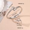 1 juego de anillo geométrico de temperamento de metal pesado simple de moda europea y americana, pulsera lisa para mujer, anillo, joyería, traje
