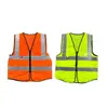 Chaleco de Seguridad Reflectante Chaleco para Trabajador de Obra de Construcción Tráfico Fluorescente Transpirable Ropa Reflectante Saneamiento Tiras Reflectantes