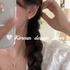 Joyería de plata de diseño fresco y único estilo coreano primavera-verano Plata S925 Exquisitos pendientes de uva con circonita de colores para mujer lindos