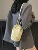 Bolso tipo cubo moderno y versátil para mujer 2025 Nuevo elegante y único Bolso de hombro cruzado Bolso pequeño de verano