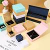 Caja para collar, disponible en stock, con imán para anillo de joyería, caja abatible con logotipo impreso, aretes, pulseras, colgantes, libros, caja para joyería