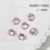 Manicure Floco de Neve Diamante Super Brilhante Branco Vitral Fundo Pontiagudo Diamante Grande Decoração de Unha de Natal Ano Novo Flor de Gelo