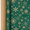 Paquete rodante de Amazon transfronterizo tamaño grande 3m Papel kraft navideño papel de regalo alce árbol de Navidad regalo