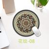 Estilo Étnico Redondo Pequeño Creativo Engrosado Escritorio de Computadora Alfombrilla para Ratón Teclado Oficina Taza Almohadilla de Escritorio Producción Envío Directo