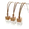 G007-6ML Frasco Quadrado para Perfume de Carro, Frasco Vazio para Fragrância de Carro, Enfeite de Carro para Pendurar