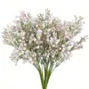 Flores Artificiales de Gypsophila, Flores Artificiales de Goma Suave al Tacto para Decoración de Bodas, Ramo Artificial de Gypsophila de Plástico, Flores Artificiales Falsas al por Mayor