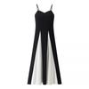 Comercio Exterior Transfronterizo Amazon Aliexpress Moda Nueva 2025 Vestido de Tirantes Delgado Ajustado con Empalme Sin Mangas
