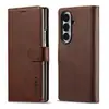 Capa de couro adequada para celular flip Samsung Z Fold 8 Ultra Fold 7 com fivela, compartimento para cartão e suporte capa protetora