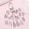 Liga de Zinco K Branca Cravejada de Diamantes 26 Letras Inglesas Acessórios de Joia Pingente DIY Brincos Pulseira Pingente Acessórios para Roupas
