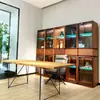 Escritorio de computadora, escritorio de madera maciza, mesa de comedor rectangular, escritorio de madera maciza, escritorio de estudio, escritorio de oficina, mesa de conferencias
