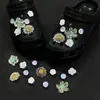 Nuevo Estilo Mismo Estilo Xiaohongshu Flor Lazo Decoración de Zapato DIY Desmontable Hebilla Decoración de Zapato Crocs