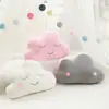 Ins almohada de la serie Sky juguete de peluche nube luna gotas de lluvia estrella de cinco puntas cojín de sofá decoración para habitación de niños
