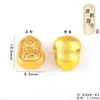 Cuentas Espaciadoras de Gato de la Fortuna Chapadas en Oro de Larga Duración, Nuevos Accesorios de Joyería Estilo Chino, Cuentas Espaciadoras Chapadas en Cobre Dorado para Collares y Pulseras DIY para Mujeres