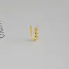 Comercio Exterior Transfronterizo de Amazon Joyería Europea y Americana Pinza para Nariz en Forma de U sin Perforación Tachonado de Circonita Corazón Rayo Corona Stud para Nariz