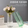 Jarrón de Vidrio de Sodio-Calcio Personalizado Transfronterizo, Frasco de Vidrio para Almacenamiento, Decoración de Sala de Estar de Estilo Recto de Lujo Ligero, Jarrón para Flores Cultivadas en Agua