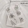 Accesorios para Uñas con Remaches de 12 Rejillas Transfronterizos Aleación Chica Picante Corazón de Cocodrilo Perforado Estilo Punk Aro Perforado Decoración para Uñas